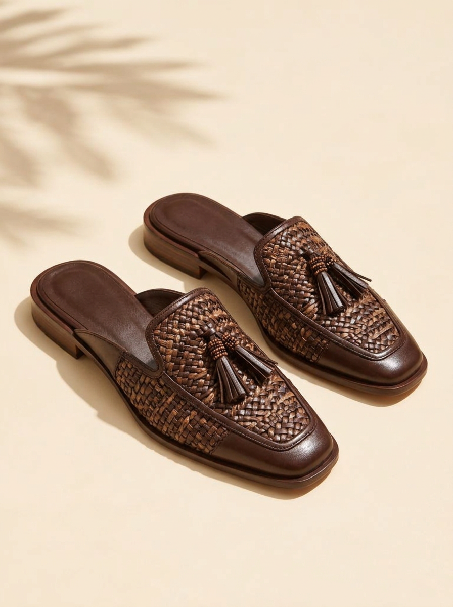 Artisanal Woven Mule